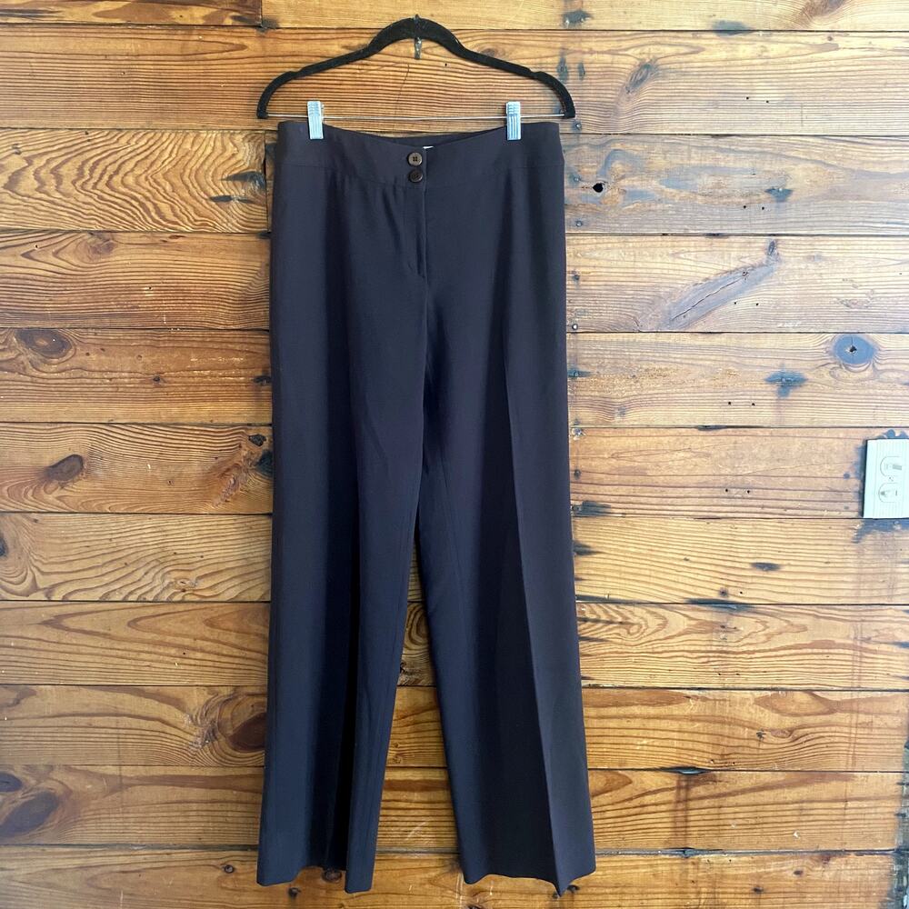 Armani Brown Wide Leg Trousers size 8